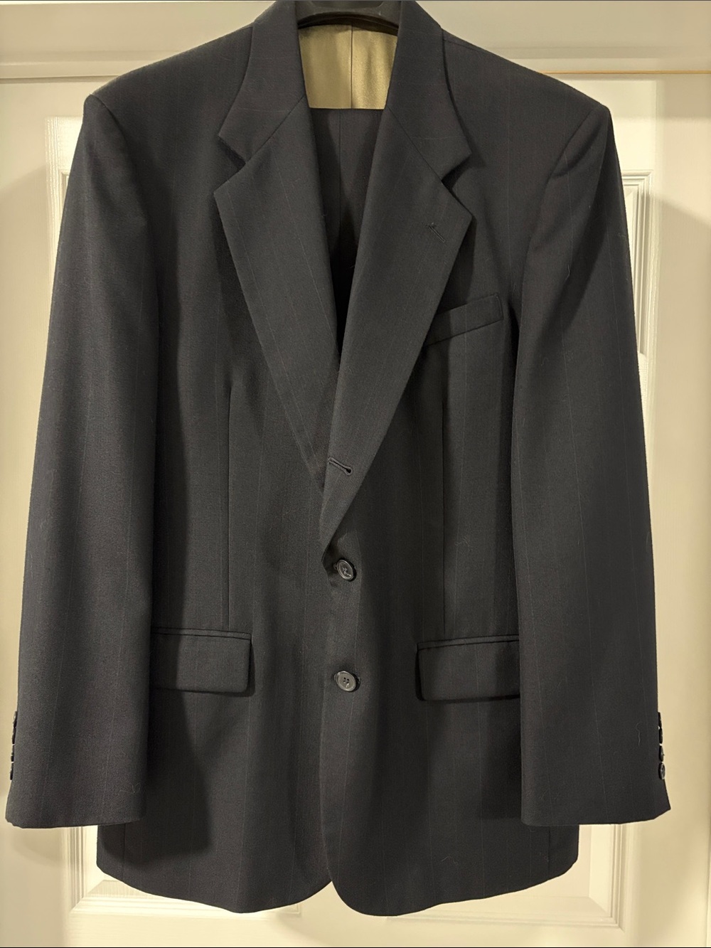 Men's Classic Charcoal Three-Button Suit